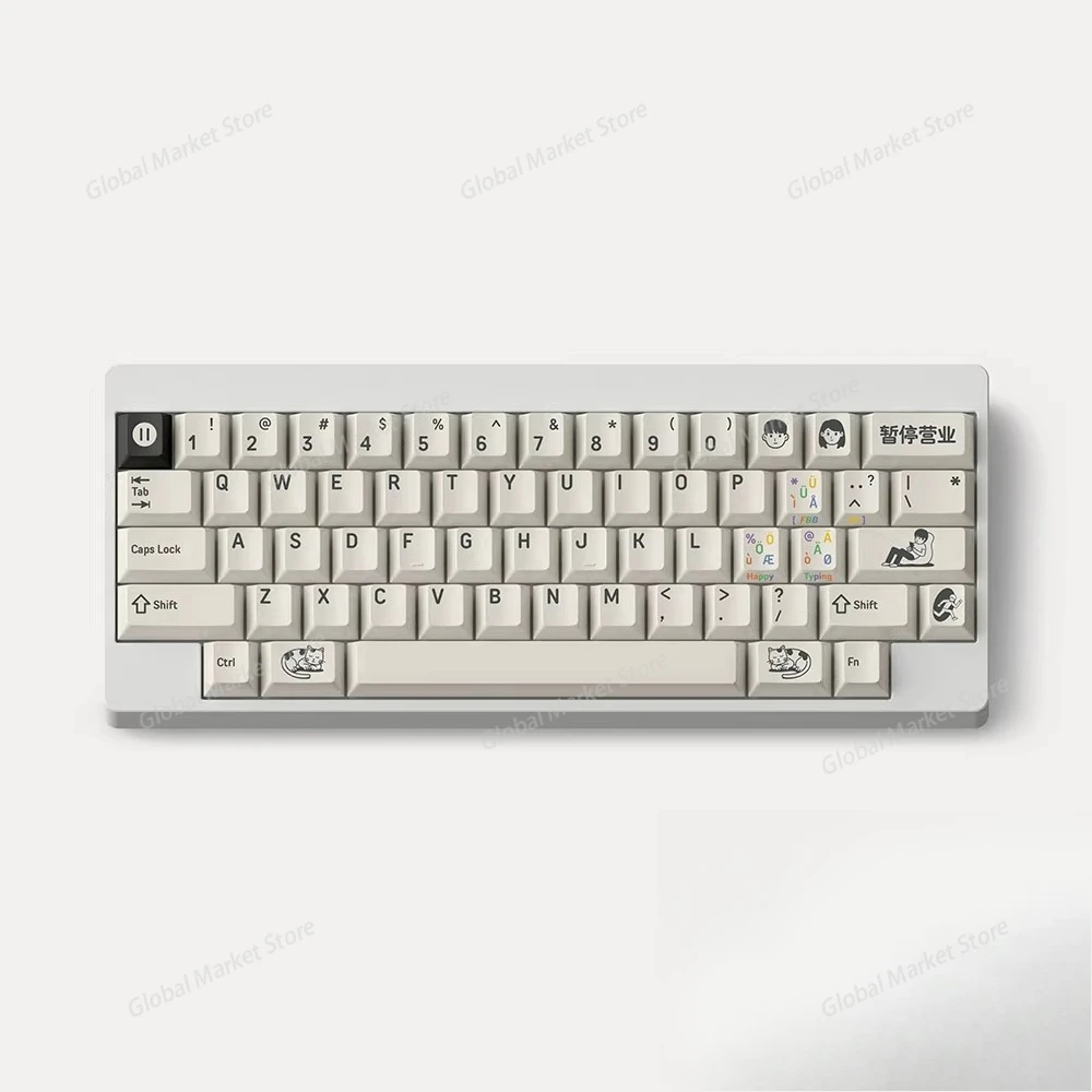 

Keycap Fossil Amber Fossil Sublimation PBT Black Gray Custom Mechanical Keyboard Night Magic Magnetic Axis