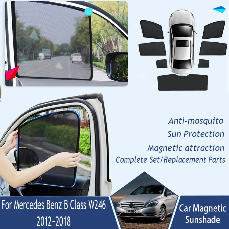 

Car Sunshades For Mercedes Benz B Class W246 2012~2018 Anti-UV Protection Coverage Sunscreen Window Visors Sun Shade Accessories