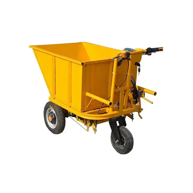 

Hand pushing vegetable greenhouse electric cart/ 3 wheels hand dump trolley