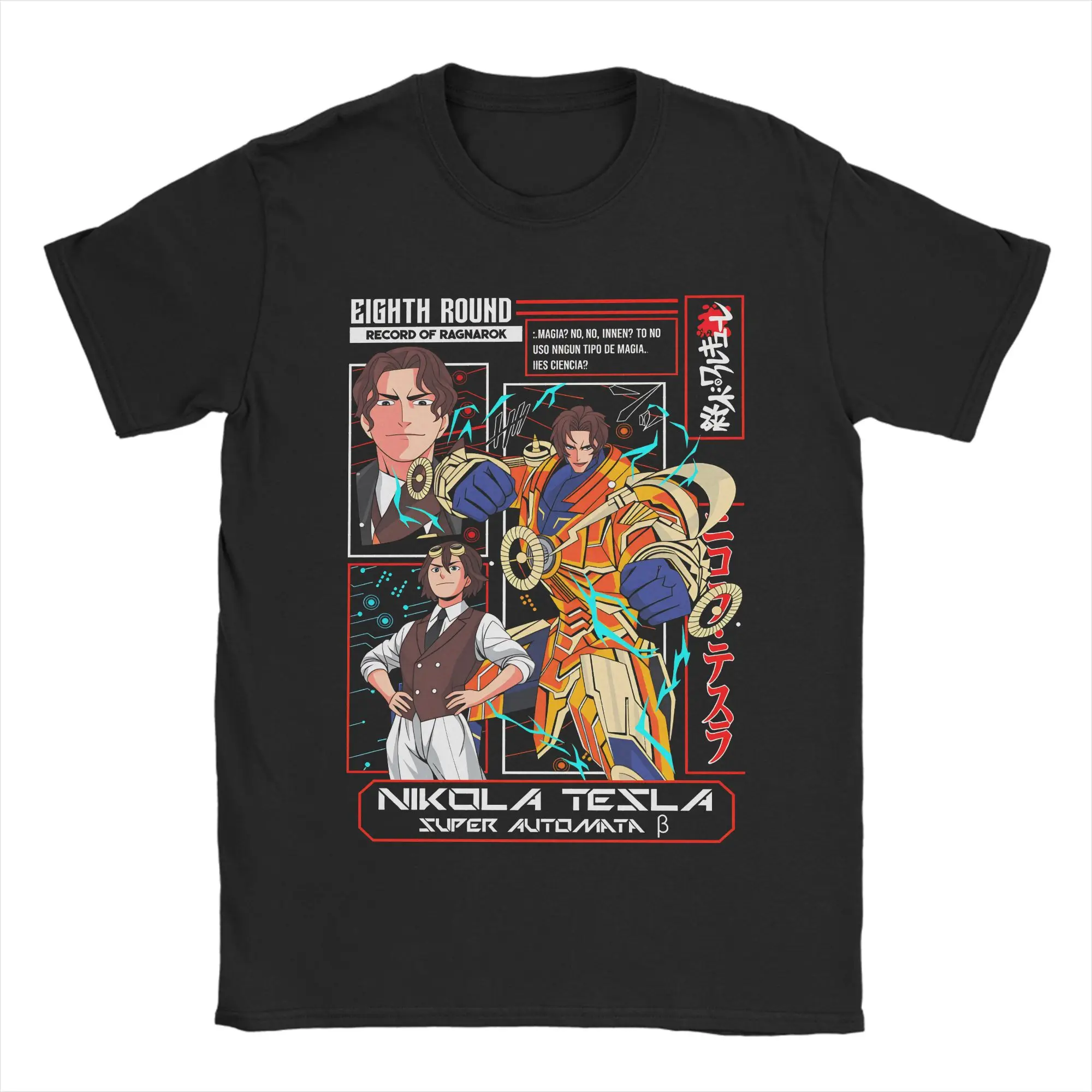 Record Of Ragnarok Men's T Shirts  Creative Tee Shirt Short Sleeve Crew Neck T-Shirt Pure Cotton Gift Idea Clothing