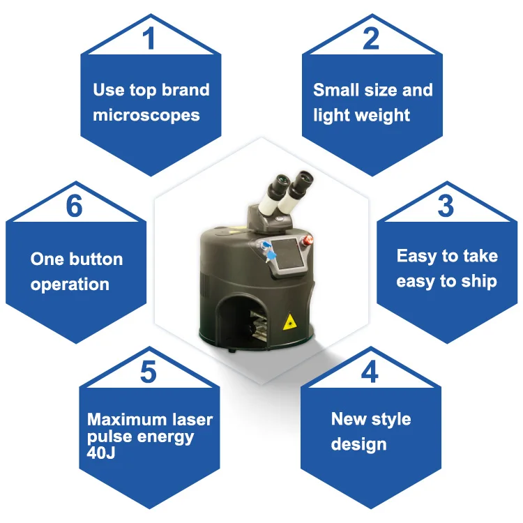 Desktop Jewelry Spot Laser Welder Mini Jewelry YAG Laser Welding Repair Machine for Gold Silver Jewelry