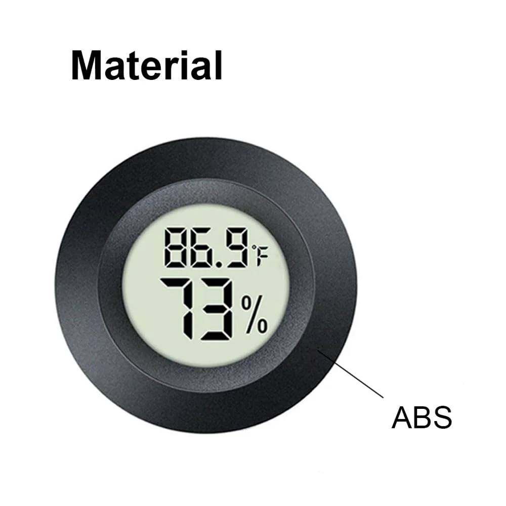 For BambuLab Circular Embedded Electoronic Digital Thermometer Hygrometer 3D Printing Accessories（Battery Not Included）