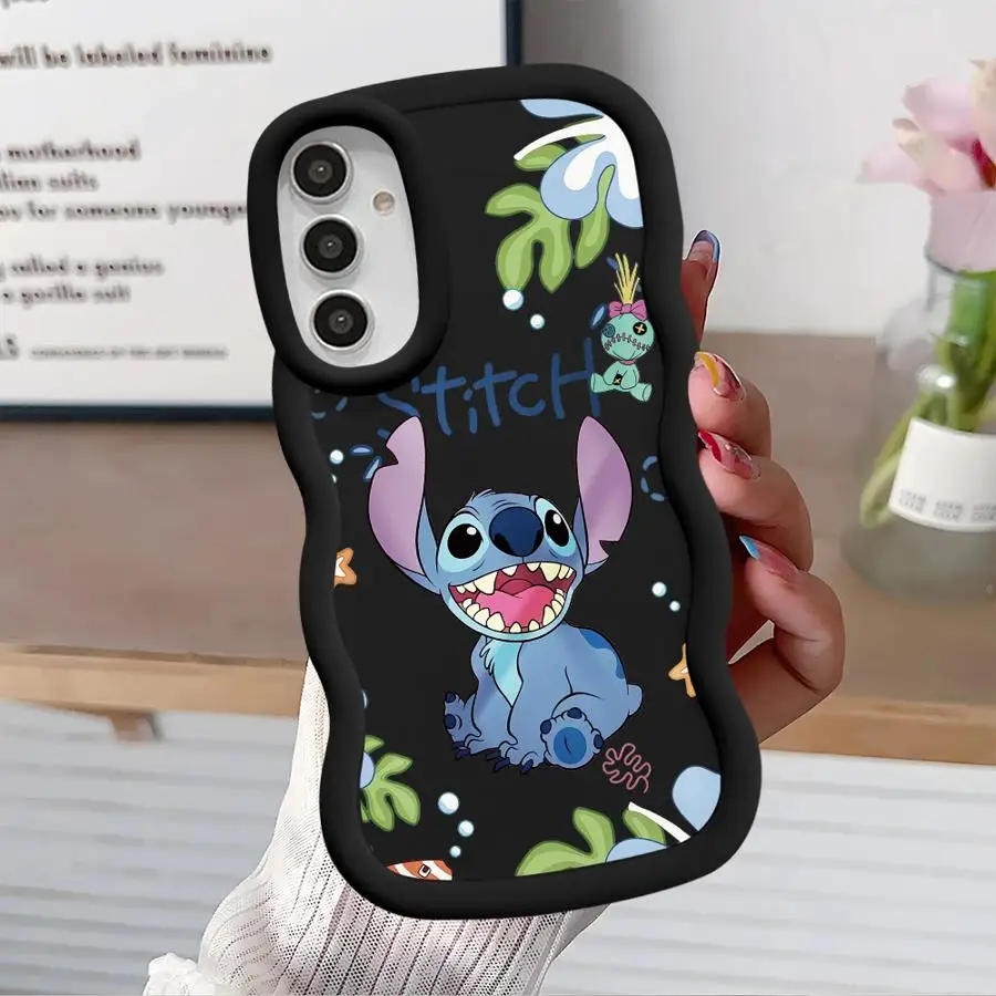 Etui na telefon Disney Cute Stitch do Samsung Galaxy A14 A13 A15 A23 4G A34 A33 A53 A25 A24 A54 A73 A35 A55 5G A11 Capa Cover