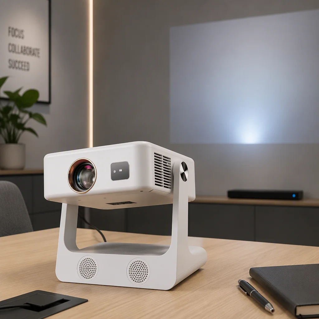 4K 3D Built-In Portable Wireless Screen Auto Focus Mobile Phone Fully Enclosed Gimbal CRT Projector