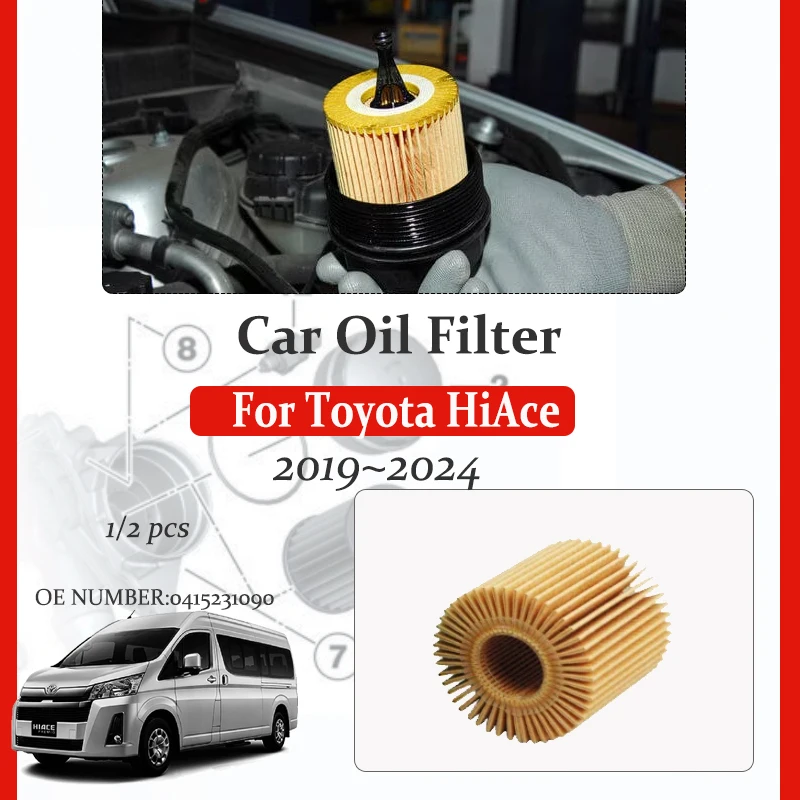 

Car Fuel Filters For Toyota HiAce GranAce Commuter Majesty Granvia Quantum H300 2019~2024 0415231090 Oli Filter Auto Accessories