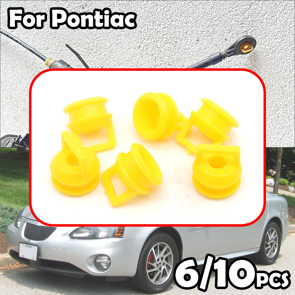 

6/10pcs Shift Cable Linkage Bushing Repair Kit For Pontiac G6 /Torrent /Grand Prix Rubber Bands Grommet Clips Car accessories