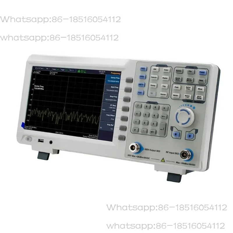 XSA815TG Digital Analyzer 9 inch LCD 1Hz Resolution Bandwidth 9kHz to 1.5GHz Frequency USB with