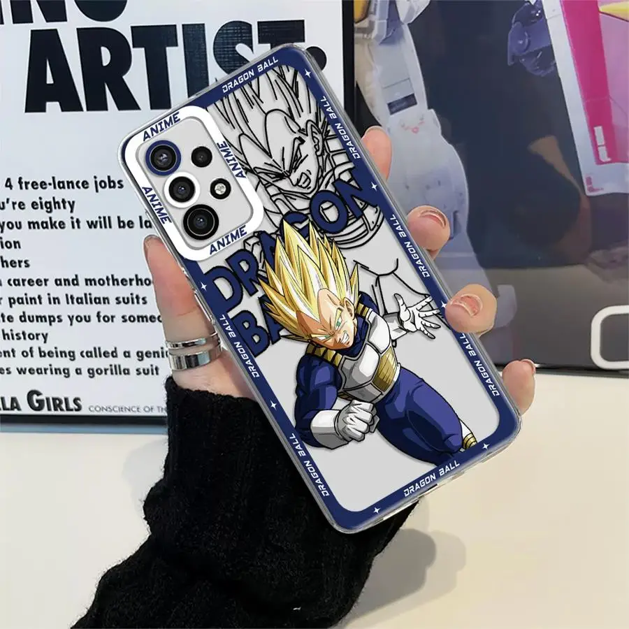 حافظة لهاتف سامسونج جالاكسي A32 A51 A50 A71 A52 A52s A72 A31 A12 A16 A17 A21s غطاء هاتف ناعم شعبي لعبة دراغون بول جوكو فيغيتا