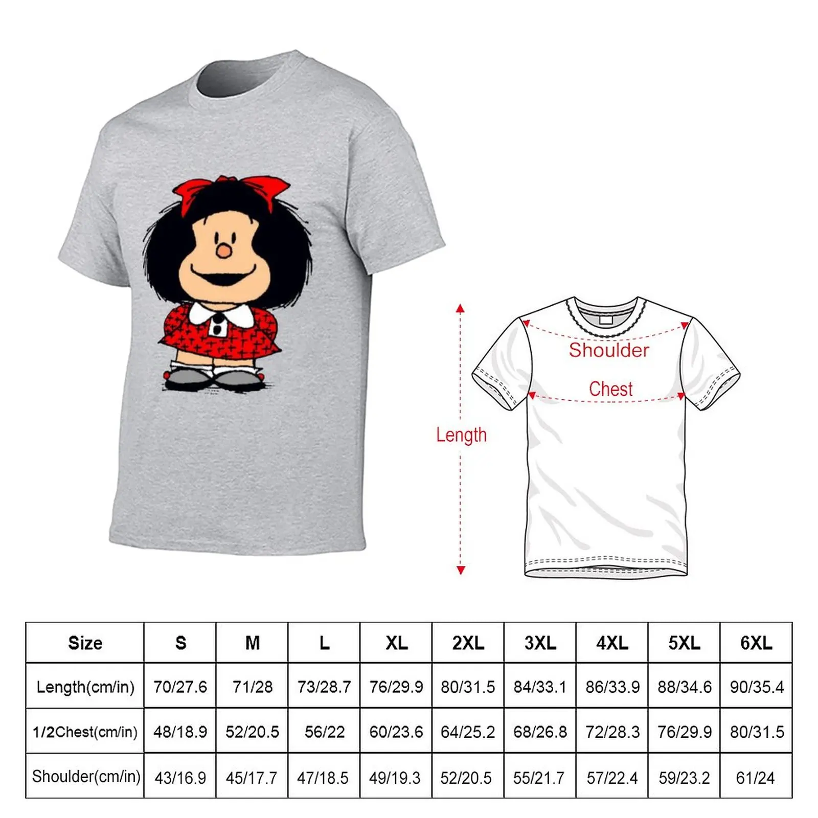 New Mafalda T-Shirt anime t shirt man men clothing