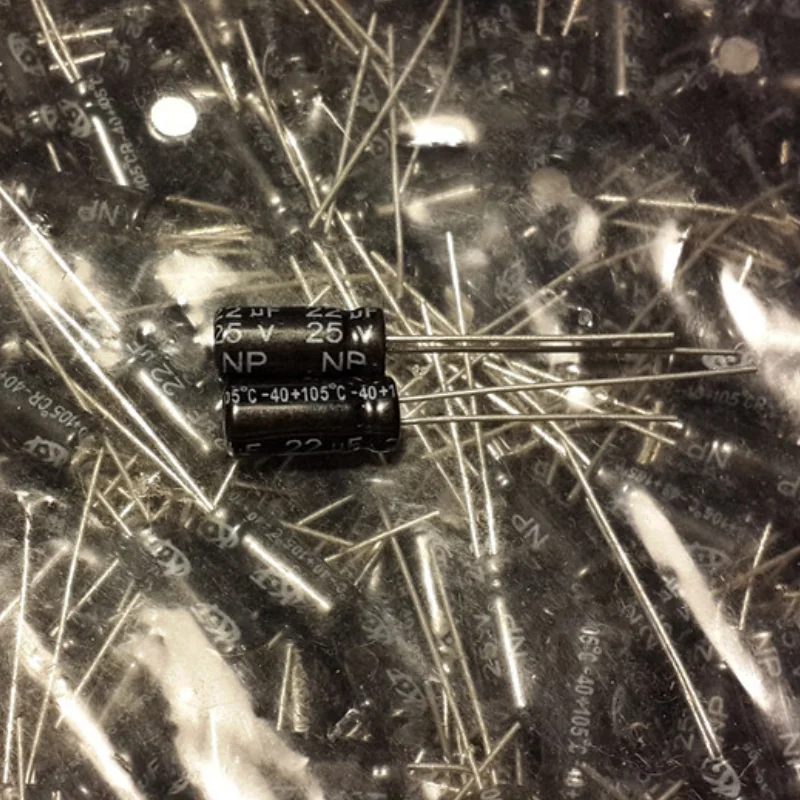 100PCS Original High-Frequency Power Amplifier Frequency Division No Limit NP Electrolytic Capacitor 25V 22UF 22UF 25V 5X11