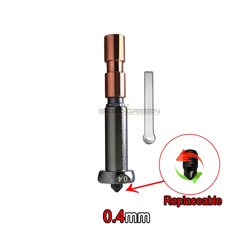 Neu verbesserte Düse für Anycubic Kobra 3 Max. Kehle Kobra 3 Max Combo Düse 0,4 mm 0,6 mm 0,8 mm schnelle Erwärmung