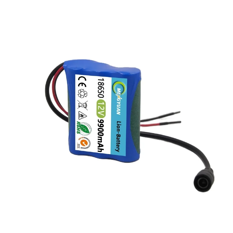Pacco batteria agli ioni di litio 18650 💎 Batteria ricaricabile 🔋 12V 9900mAh Nuovo 3S1P+Caricabatterie