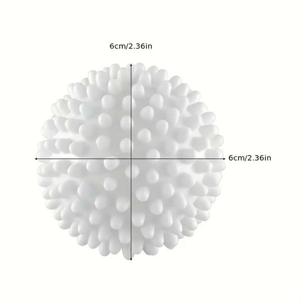 4/8/12Pcs Reusable Laundry Balls Gentle Cleaning Removes Dirt Hair Softens Clothes Prevents Tangling Durable PVC Mixed Colors