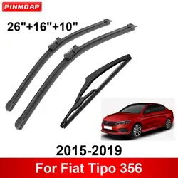 3PCS Car Wiper For Fiat Tipo 356 2015-2019 Front Rear Wiper Blades Brushes Auto Accessories 2015 2016 2017 2018 2019