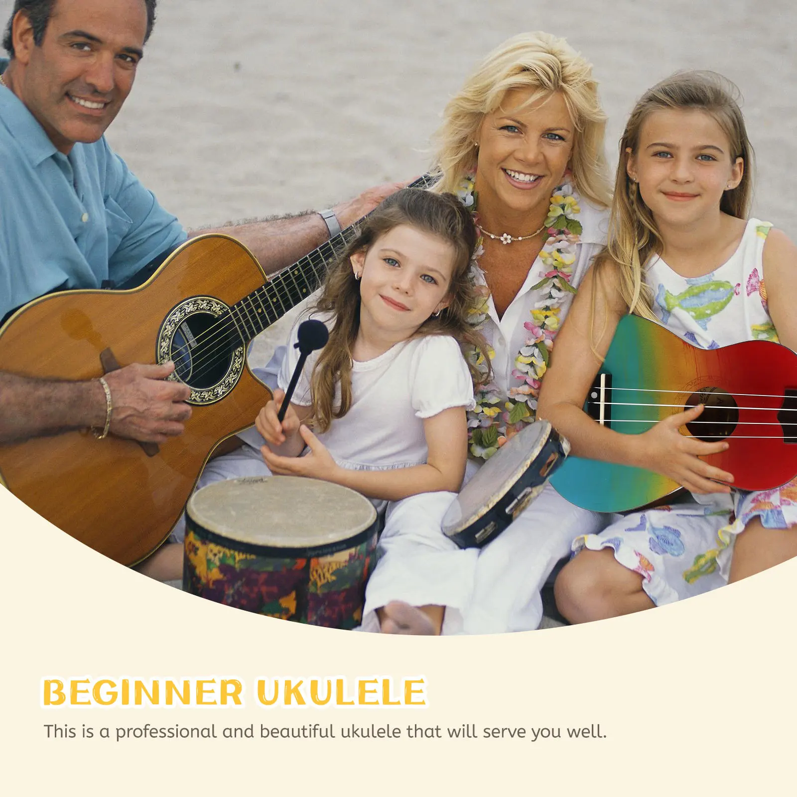 

Ukulele Instrument Ukelele Guitar Beginner for Musical Soprano Colorful