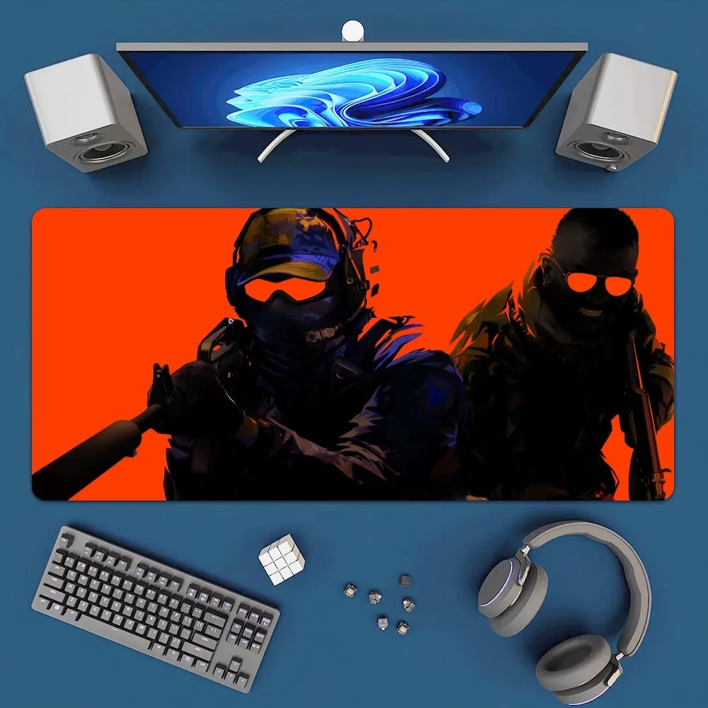 Game Counter-Strike 2 CS2 Mousepad Office Large Mouse Mat Keyboard Mats Rubber PC Computer Game Big Anti-slip Mice Mat