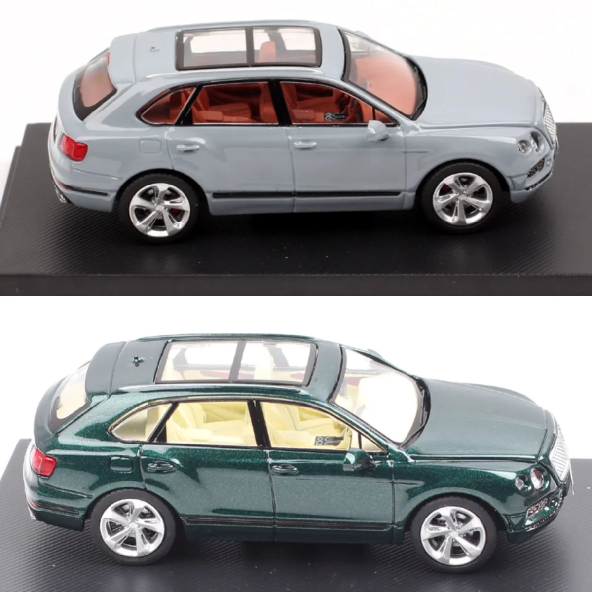 Lang feng-bentayga suv-おもちゃの車のダイキャストと車のモデル,アクリルボックスのミニチュア,1:46スケール,豪華