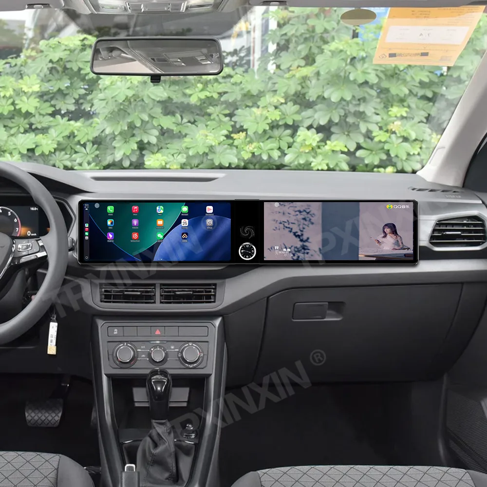 For Volkswagen T-Cross 2019-2023 Dual 12.3 Inch Car Radio 4K HD CarPlay GPS Navi Android 13 Multimedia Player Head Unit Auto