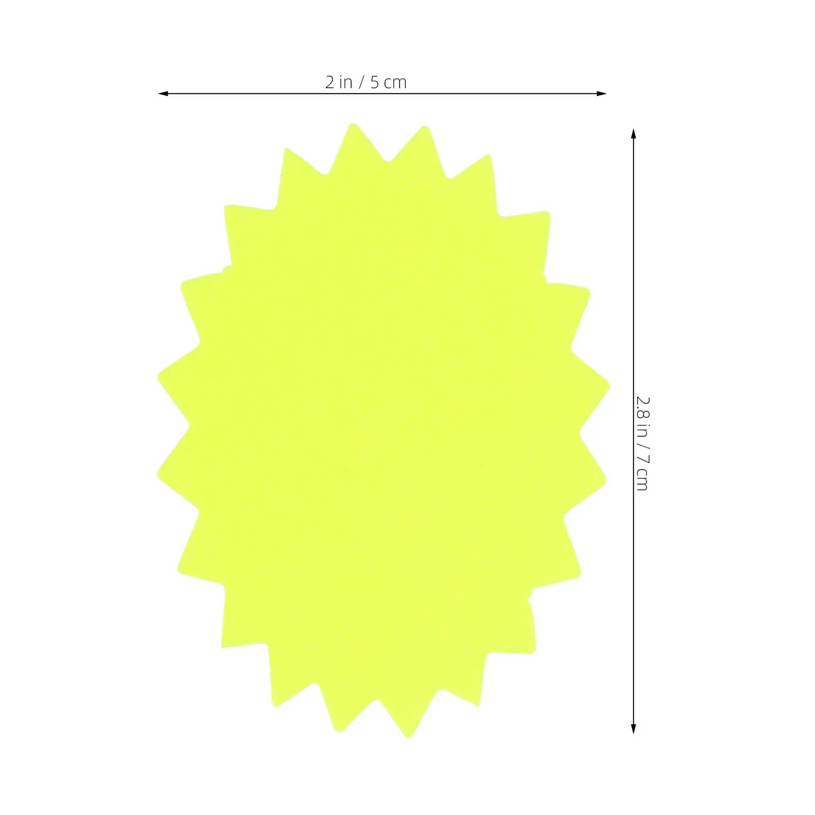 100Pcs Price Burst Signs Paper Price Tags for Supermarket Retail Stores Promotional Sale Signs Blank Pricing Labels Highly