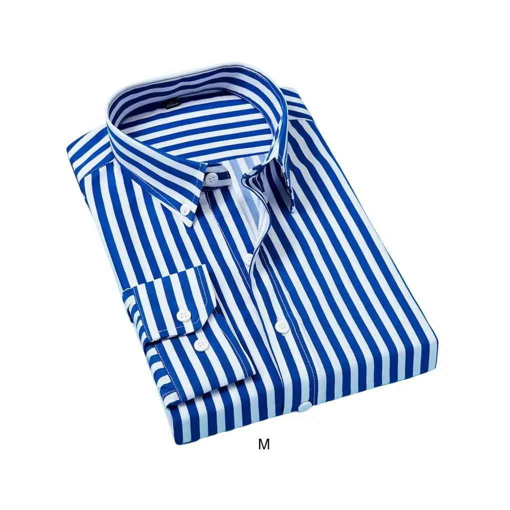 

Shirts Striped Long Sleeve Outdoors Slim Comfortable Shirt Office Dating