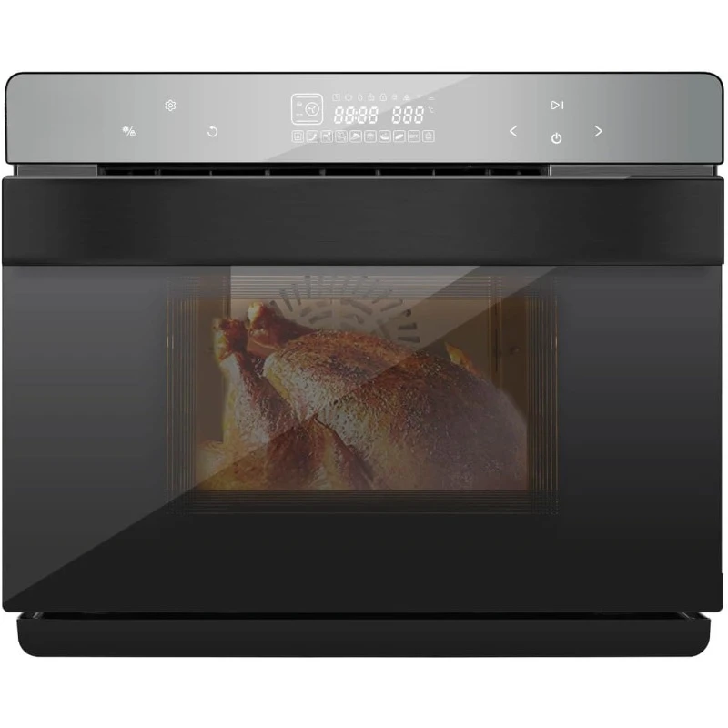 40 Quart Capacity Counter-Top Multi-Function Convection Steam Oven, Black Stainless Steel