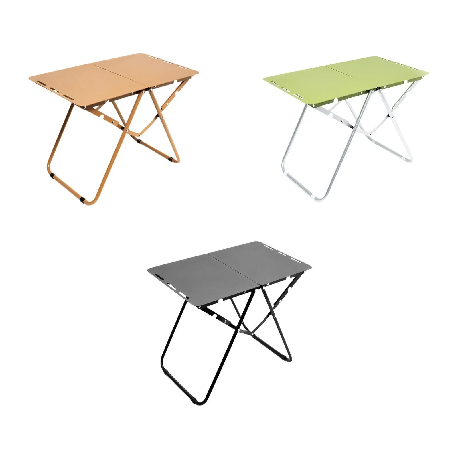 

Folding Camping Table with Side Hole Aluminum Alloy for 1-2 Persons for BBQ