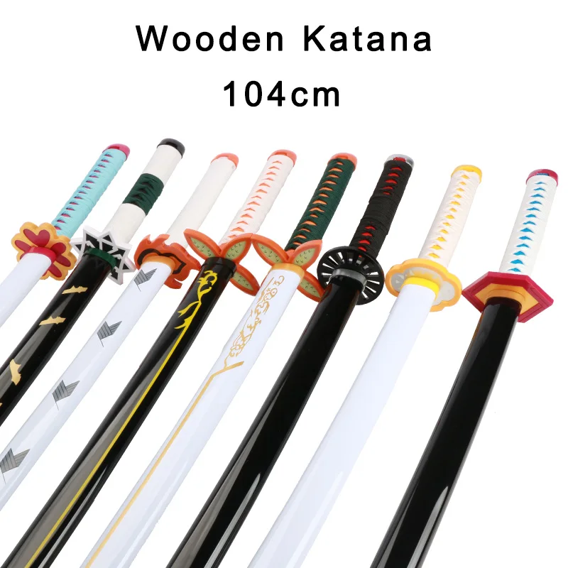 New Demon Slayer Katana Kimetsu No Yaiba 1:1 Patterns and Styles 104cm / 41＂ Cosplay Toy Sword