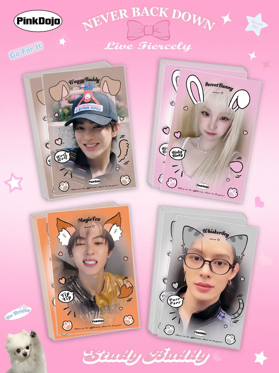 Cute Animal Card Sleeves for 3-inch Cards Soft Plastic Polaroid Photo Protector for Idol Photocards Decorative Card Cover5.9x9.2