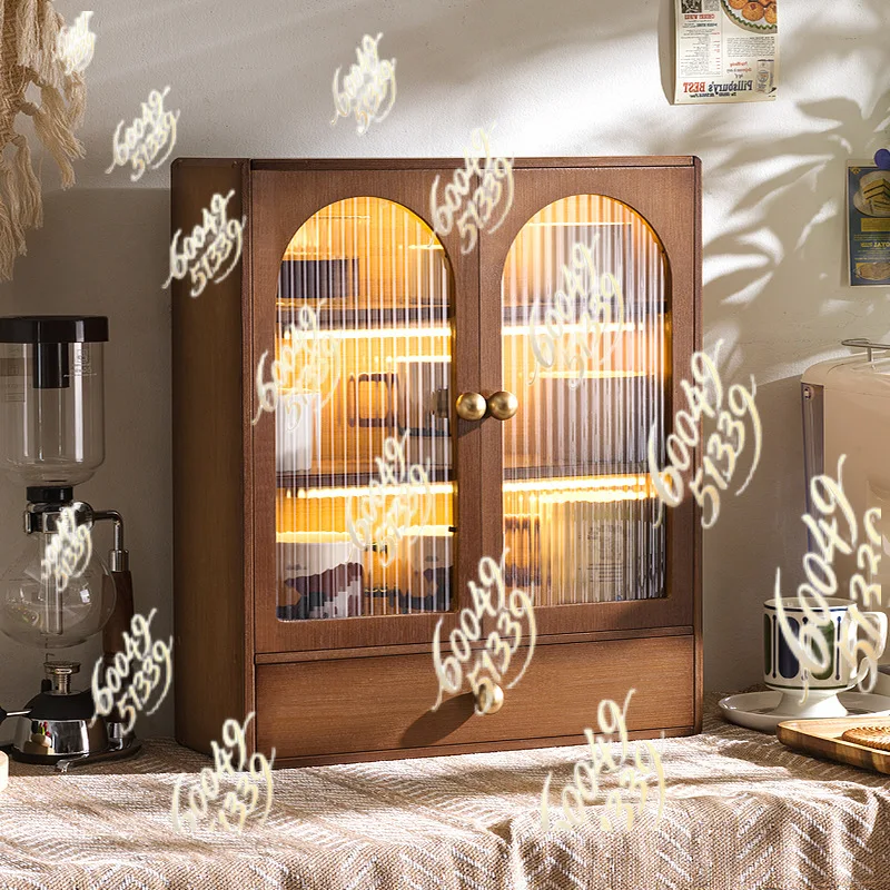 apply to Solid Wood Cup Storage Cabinet Desktop Rack Multi-grid Organizer for Tea Mug Coffee Cup Home Cup Holder