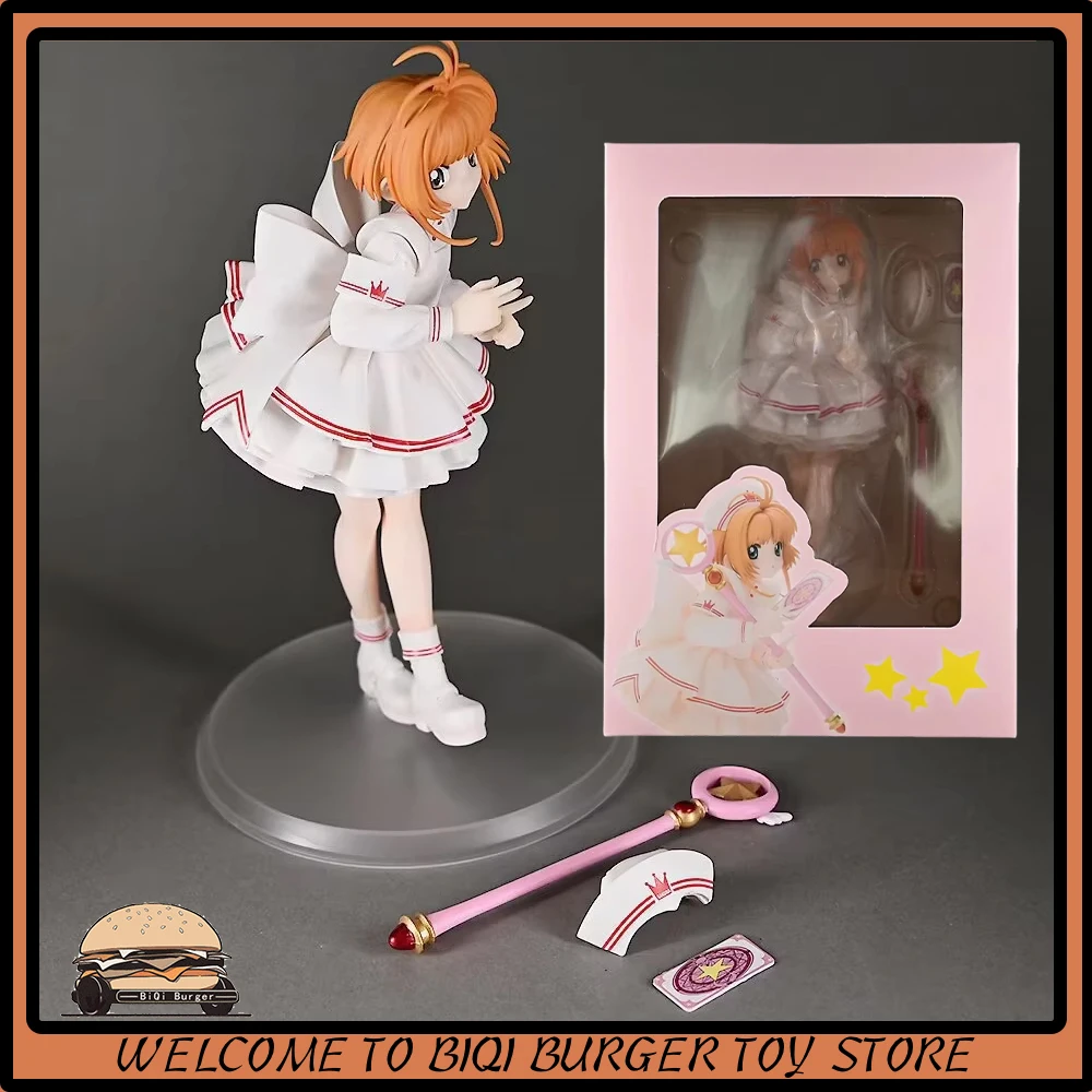 

22cm Kinomoto Sakura Figures Cardcaptor Sakura Figure Anime Models Statue Collection Toys Desk Decoration Kids Birthday Gifts