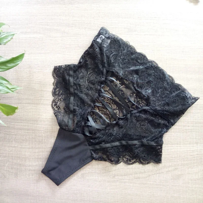 Branco/preto briefs calcinha inferior renda g-string senhoras senhora lingerie elastano verão tangas respirável calcinha legal