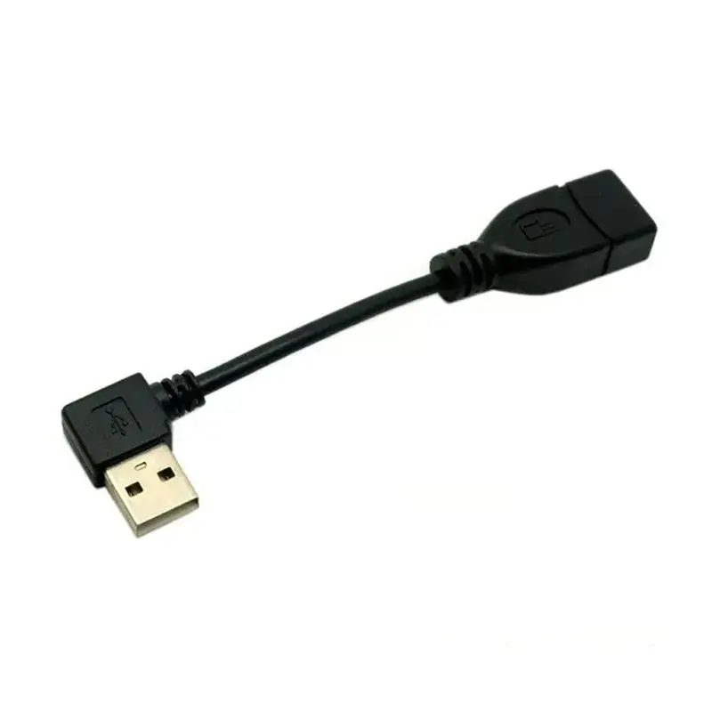 90  Elbow USB 2.0 Male to Female Extension Line, Phone Charger Connection Cable, Mouse Network Card, USB Flash Drive Extension