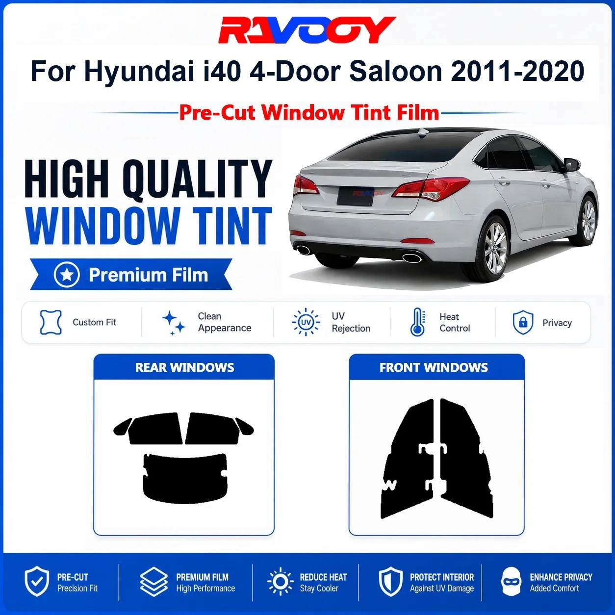 premium-pre-cut-window-tint-for-hyundai-i40-4-door-saloon-2011-2020-front-rear-windows-uv-heat-rejection-privacy-film