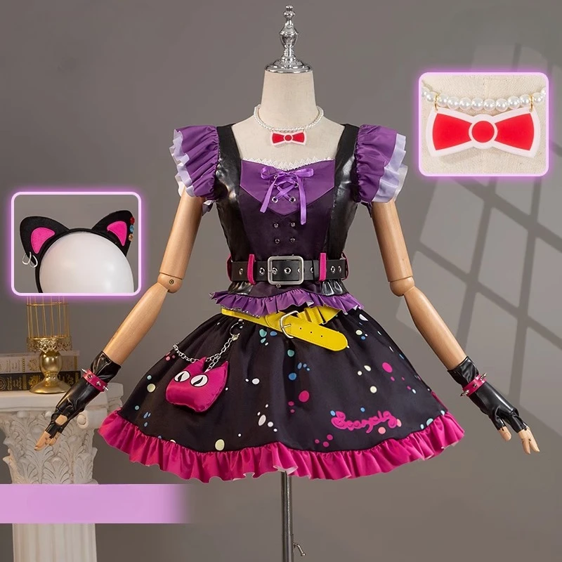 أزياء نسائية رائعة التأثيرية تنورة الحفلات المسائية الشيطان الحلو ملابس نسائية للفتيات لوليتا زي الهالوين ملابس لعب الأدوار