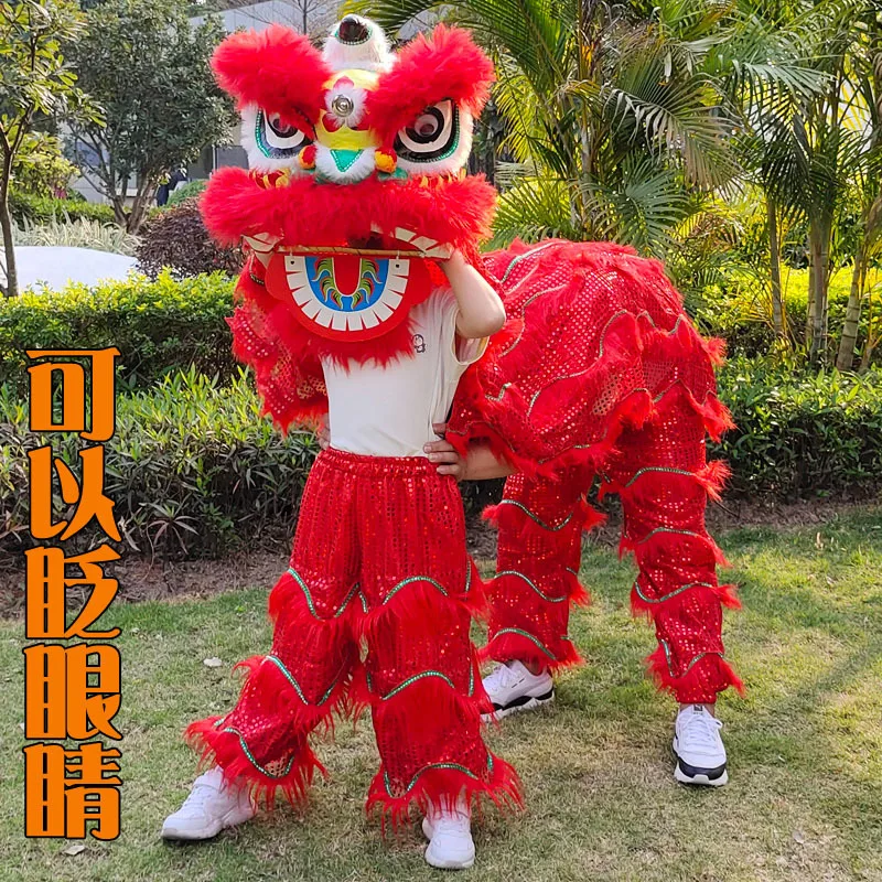 Lion Dance Children's Wool Dance Lion Awakening Prop Double Performance