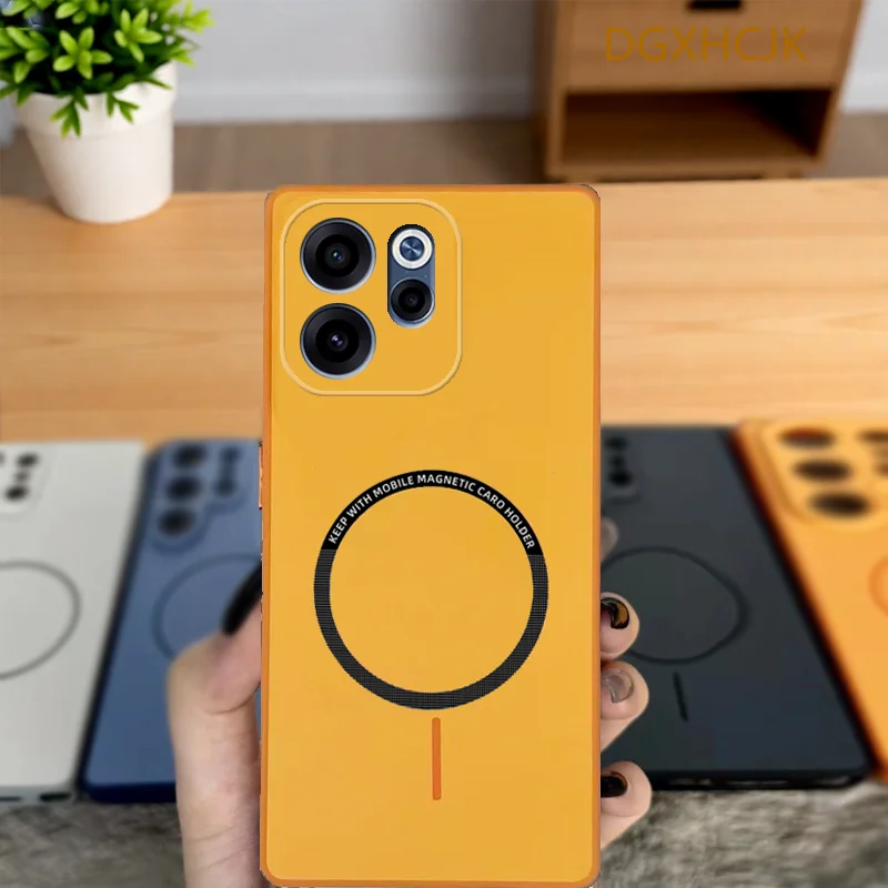 For Oppo Reno14 F Case OPPO Reno 14FS Phone Case Oppo Reno 14F 14 FS 5G Cover Shookproof Color magnetic hard Silicone back cover