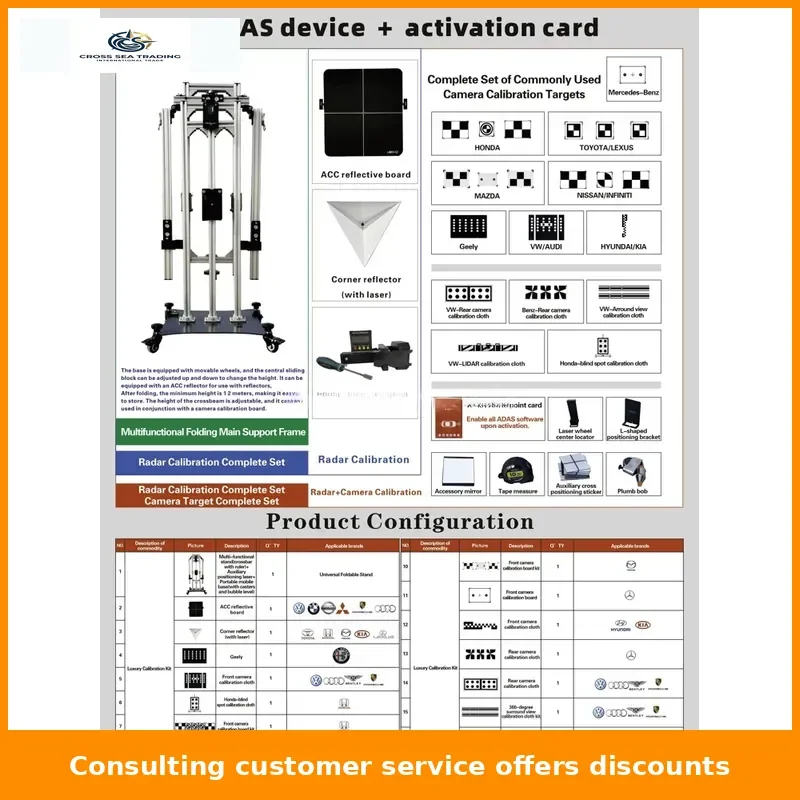 ADAS activation card 431 decoder with ACC calibration device
