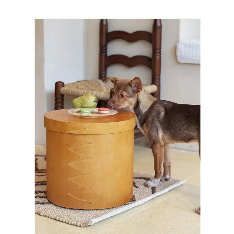 Japanese-style home decorative coffee table, Jiaxue box storage box, large-sized vintage decorative item, clutter organizer