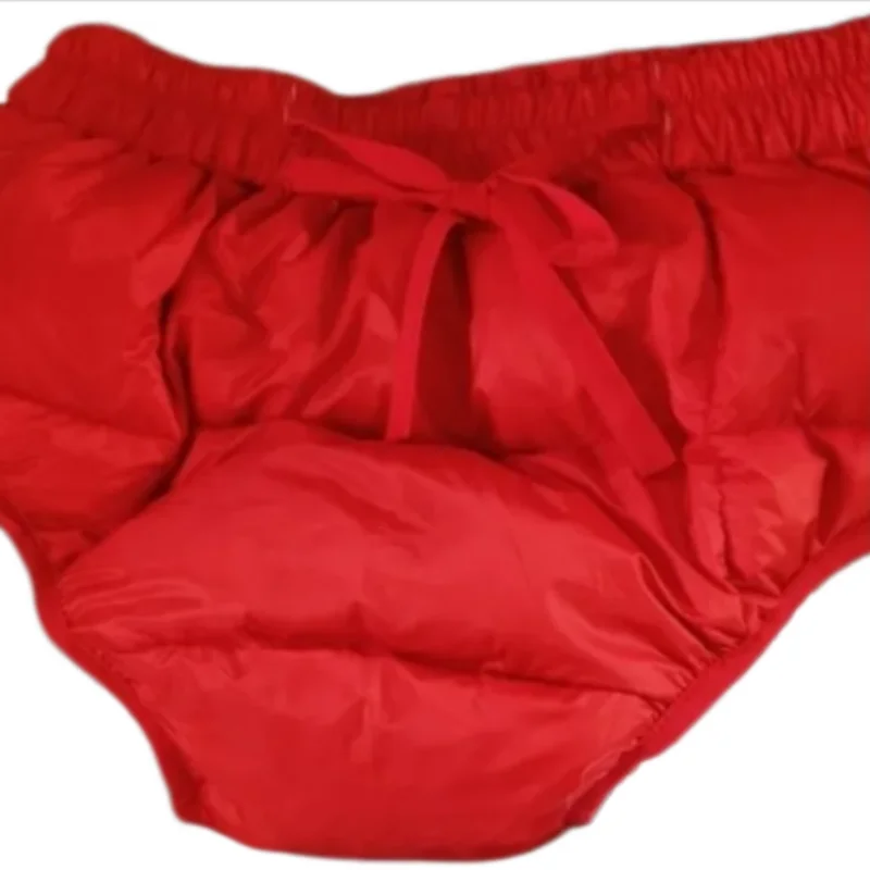 

Waterproof Duck Down Warm Men's Briefs Soft Smooth Touch Fluffy Women Panty Leak Proof ABDL Nappies Panties