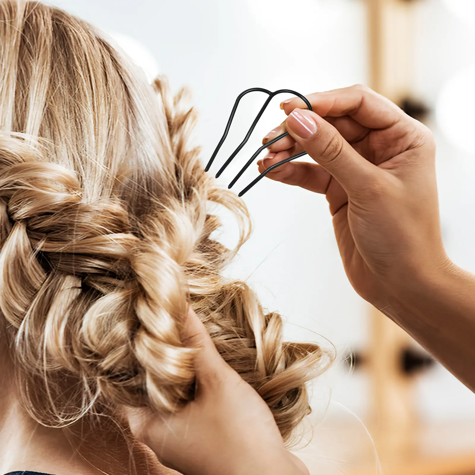 

6Pcs Hair Side Combs for Women Metal Comb Inserts Stylish Secure Hold Updo Accessories Fine Teeth Design Metal Hair Comb