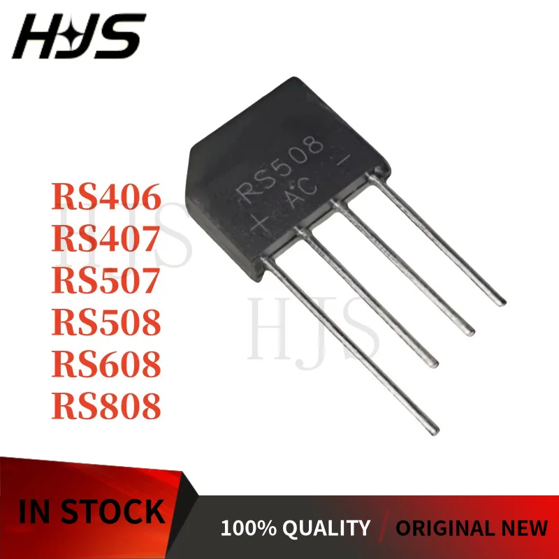 5Pieces Brand new Bridge Rectifier stack RS406 RS407 RS507 RS508 RS608 RS808 In Stock