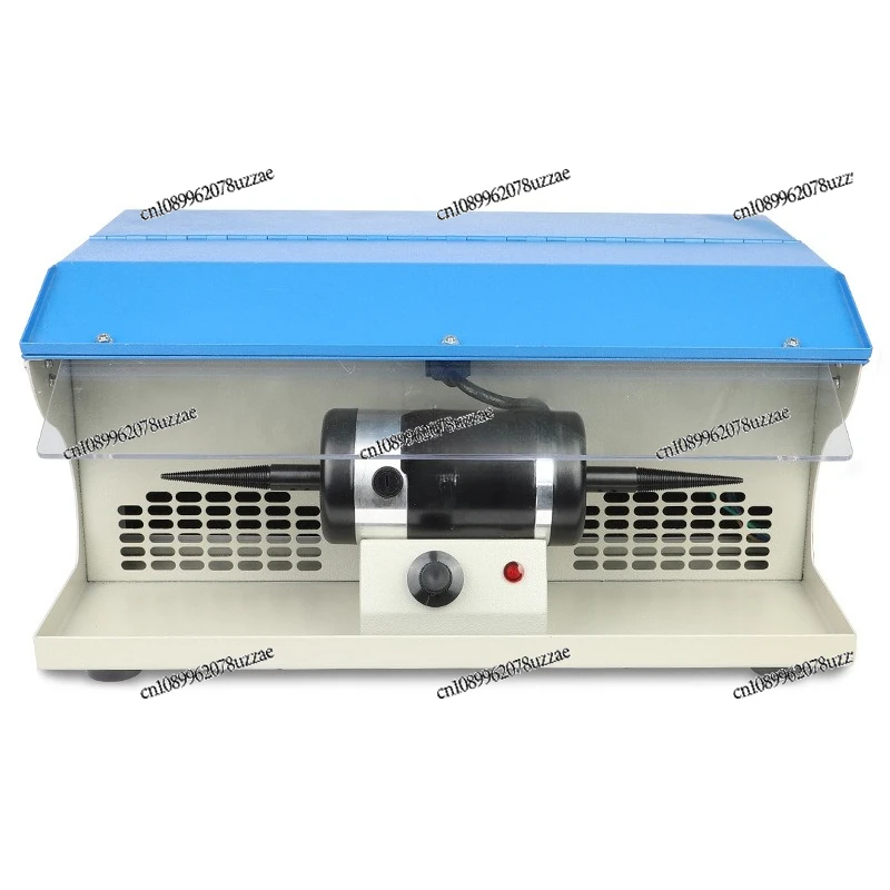 DM-5 Vacuum Polishing Machine Desktop Double Head Cloth Turbine with Lamp Tube Speed Regulating Grinder, Polishing Tools