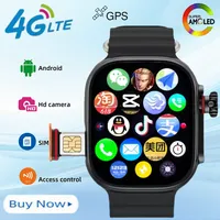 S9 256GB Storage Download Application Original Rotating Camera GPS WIFI Heart Rate Tracker Sports Watch 4G Smart Watch