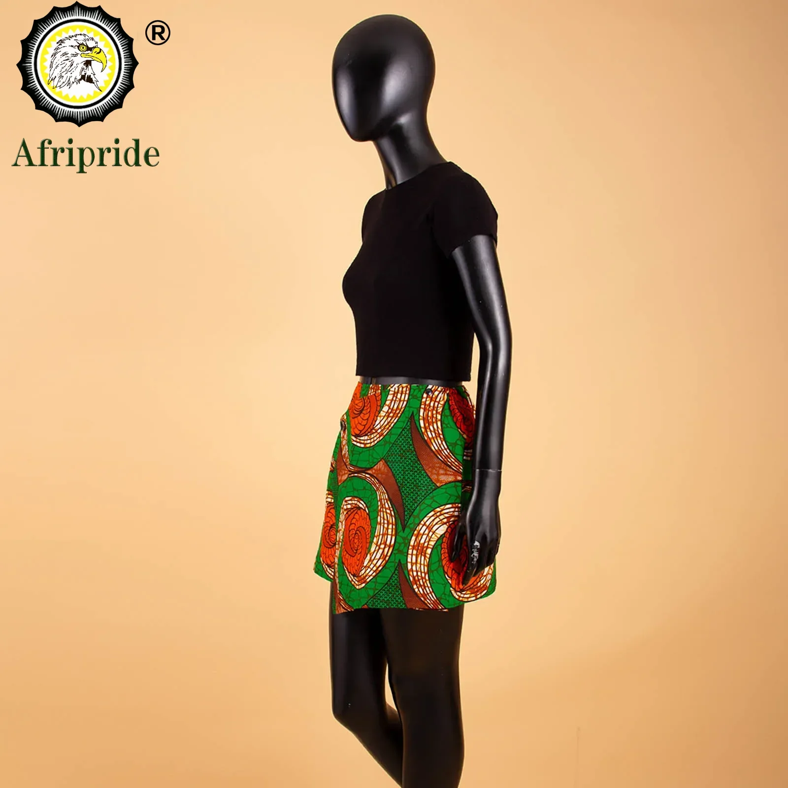 African Print Short Mini Skirts Women Summer Ruffle High Waist Skirt Ladies Streetwear Slim Bottoms African Clothes S2127006