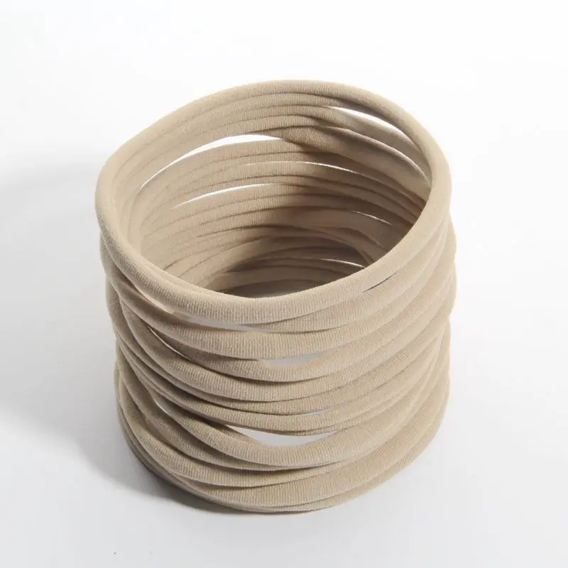 

1000pcs/lot 10CM 4" In Dia Nylon Headband Elastic Hair Accessories 12.6" In Perimeter Boutique Hairband Stretchy Head Wear Wrap