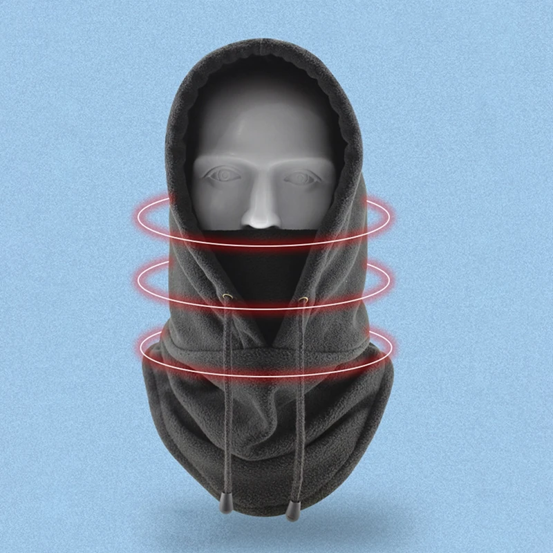 Winter Thermo Halswärmer Outdoor Fleece Sturmhaube Schal Skifahren Gesichtsmaske Snood Kapuze Hut Winddicht Warm Halten Radfahren Kappe Neue – Detail 22