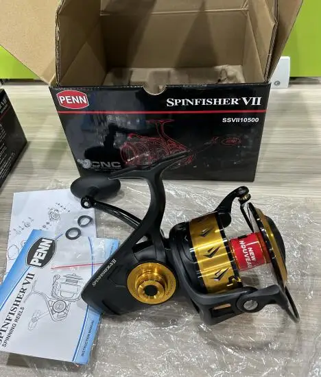 

100% Original PENN Spinfisher Ⅶ SSⅦ 2500-10500 Metal Body Spinning Fishing Reel IPX5 Sealed Design Big Sea Saltwater for Tuna