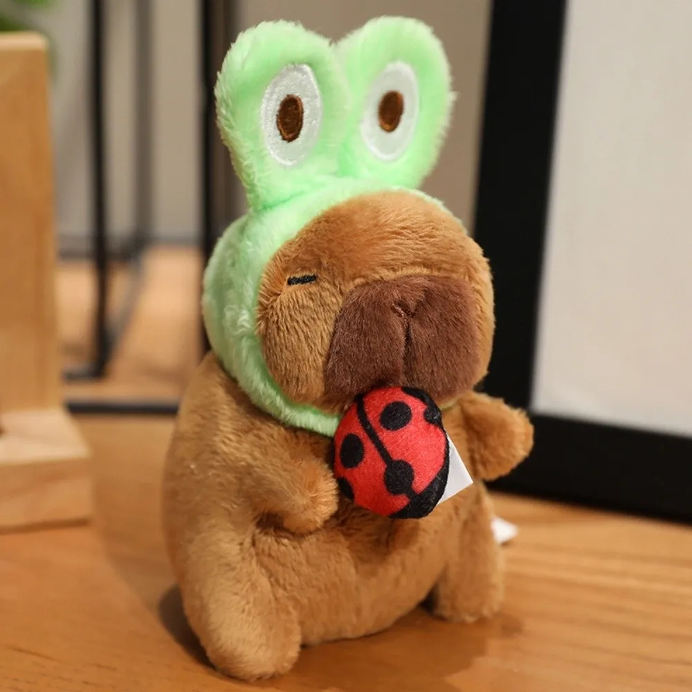 

Lovely Stuffed Shy Cat Dog Keychain Funny Animal Capybara Pendant Soft Cute Doll Pendant Bag Pendant