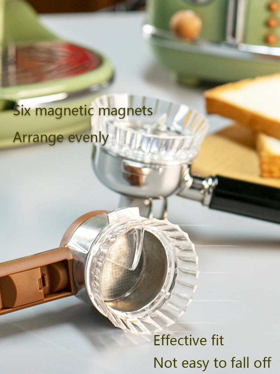 51mm/58mm coffee machine handle filling ring anti fly powder tool