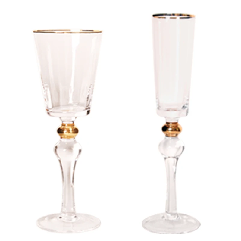 Copa De vino De cristal De lujo, copas De champán creativas a la moda, Copa nórdica para beber, accesorios De cocina